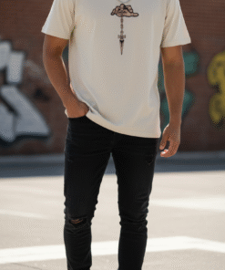 Judgment Chain Art Off-White Oversized Tee