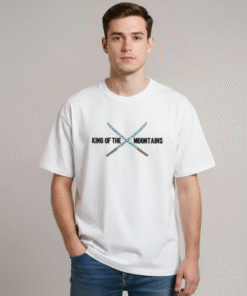 King of the Mountains White Oversized Tee